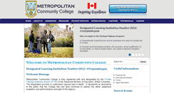 Desktop Screenshot of metropolitancollege.ca
